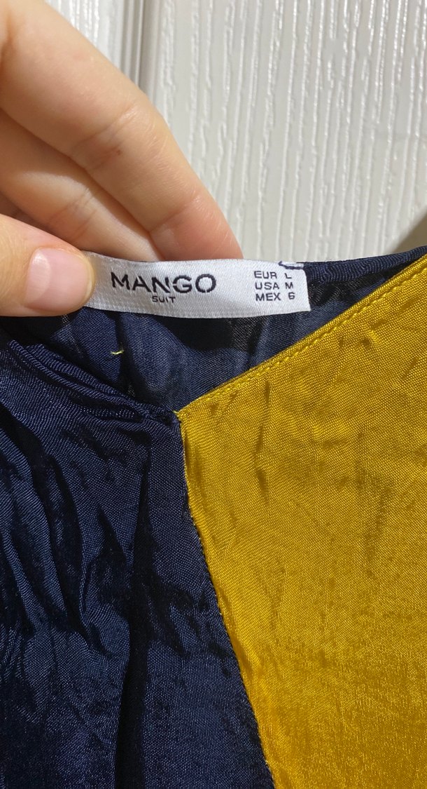 Sarı Siyah Askılı Uzun Drapeli Elbise - Görsel 3