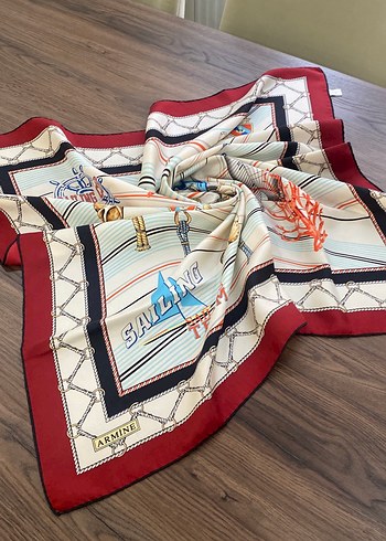 Fermuarlı Vintage Kadın Fular - Görsel 3