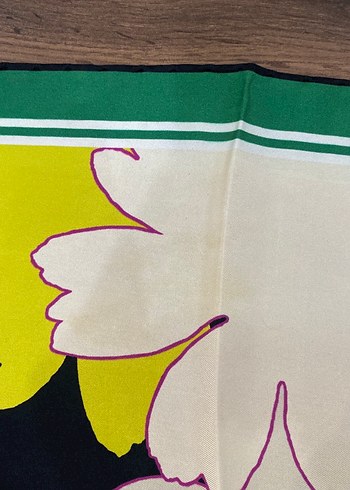 Çok Renkli İpek Fular - Görsel 6