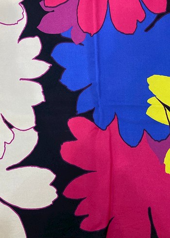 Çok Renkli İpek Fular - Görsel 7