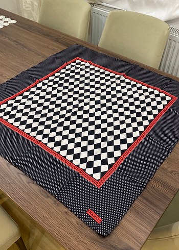 Çok Renkli Ekose Kadın Eşarp - Görsel 2