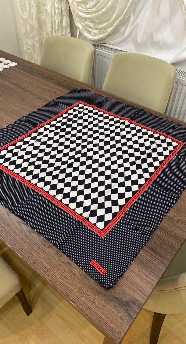 Çok Renkli Ekose Kadın Eşarp - Görsel 2