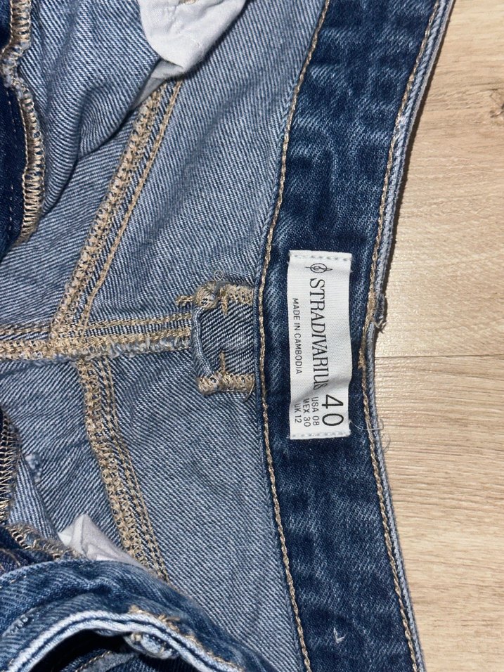 Mavi Kot Şort - Görsel 3