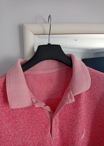 Nautica marka m beden pastel pembe tonlarında tişört