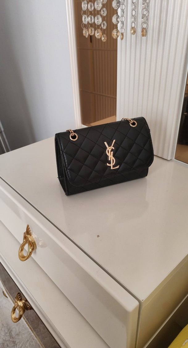 Deri Siyah Kadın Çanta - Parisian Stili - Görsel 3