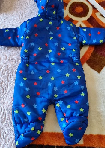 Renkli Yıldızlı Erkek Bebek Astronot Tulumu - Görsel 4