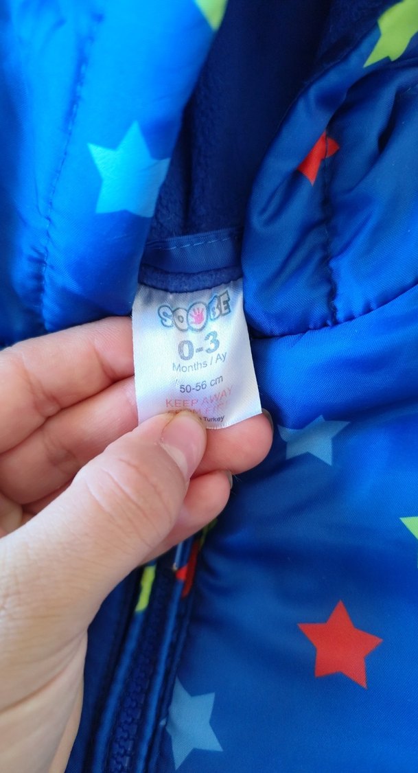 Renkli Yıldızlı Erkek Bebek Astronot Tulumu - Görsel 5