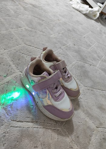 Kız Çocuk Mor Bağcıksız Spor Ayakkabı - Görsel 2