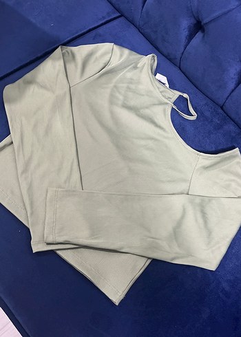 Uzun Kollu Beyaz Hamile Bluzu Yüksek Yakalı - Görsel 2