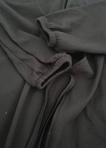 Kadın Siyah Uzun Kollu Salaş Uzun hırka - Görsel 2