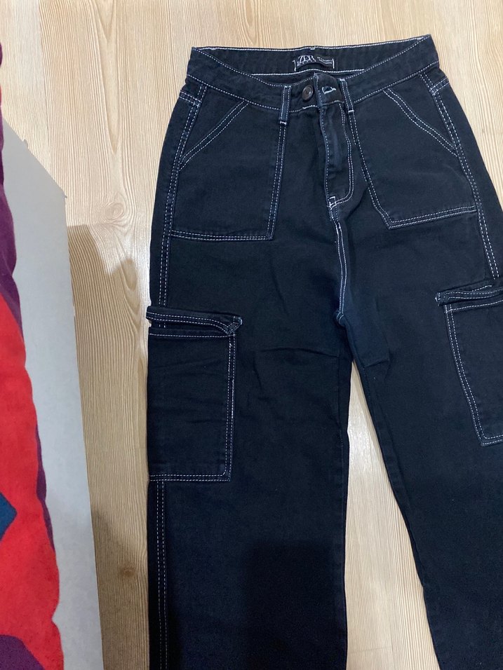 Siyah Kadın Denim Jean - Görsel 4