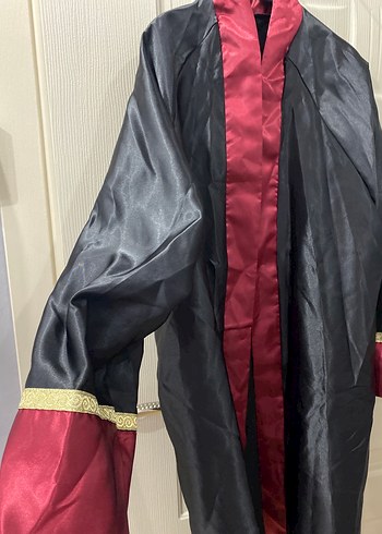 Bordo Siyah Uzun Kadın Mezuniyet Elbisesi - Görsel 2