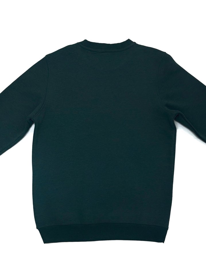 Haki Unisex Bisiklet Yaka Sweatshirt - Görsel 3