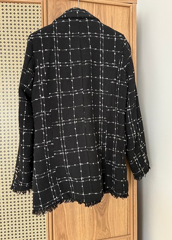 Diğer Düğmeli Siyah Kadın Blazer