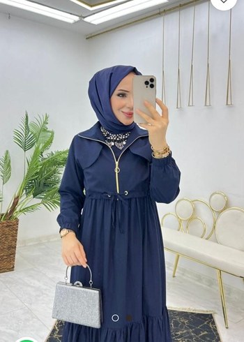 lacivert ceketli elbise - Görsel 2