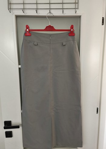 Kadın Mavi Kemerli Uzun  Etek - Görsel 3