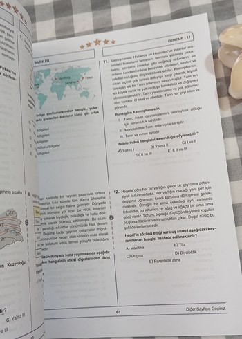 Beden Bilgi sarmal TYT Sosyal Bilimler Branş Denemesi