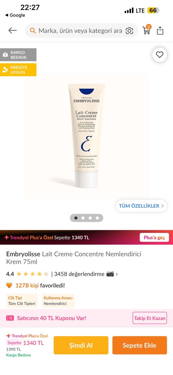Embryolisse Çok Fonksiyonlu Nemlendirici Krem - Görsel 2