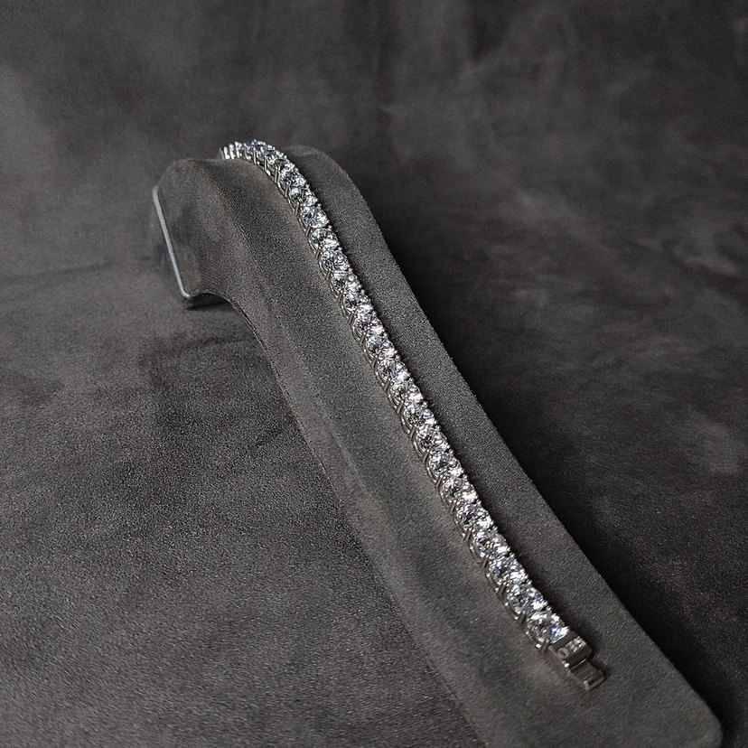 925 ayar gümüş su yolu bileklik - 4 ve 5 mm mevcuttur - Görsel 4