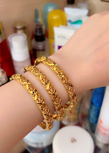 İmitasyon 22 ayar renginde hint kelepçe - Görsel 8