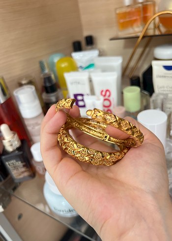 İmitasyon 22 ayar renginde hint kelepçe - Görsel 7