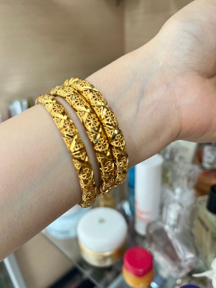 İmitasyon 22 ayar renginde hint kelepçe - Görsel 3