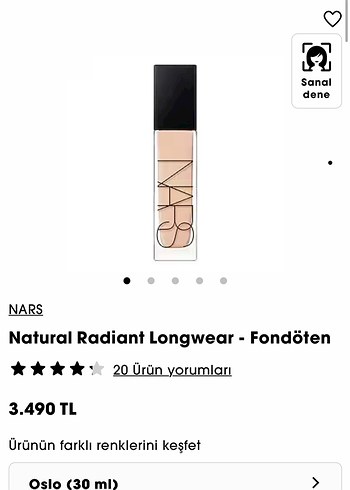 Nars Natural Radiant Longwear - Fondöten - Oslo - Görsel 2