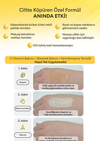 Missha Vita C Plus Kendiliğinden Köpüren Yüz Temizleyici 200ml - Görsel 2