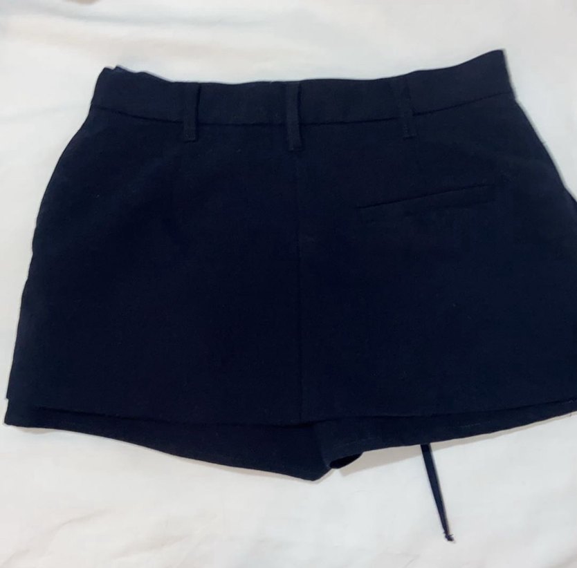 Lacivert Pilili Mini Etek - Görsel 2