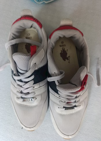 Kadın Beyaz Gri Dolgu Topuklu Spor Ayakkabı - Görsel 3