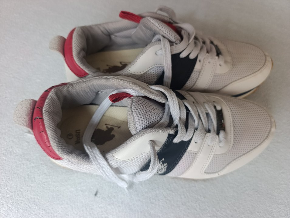 Kadın Beyaz Gri Dolgu Topuklu Spor Ayakkabı - Görsel 5