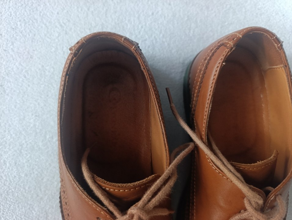 Kahverengi Deri Bağcıklı Klasik Erkek Ayakkabı - Görsel 4