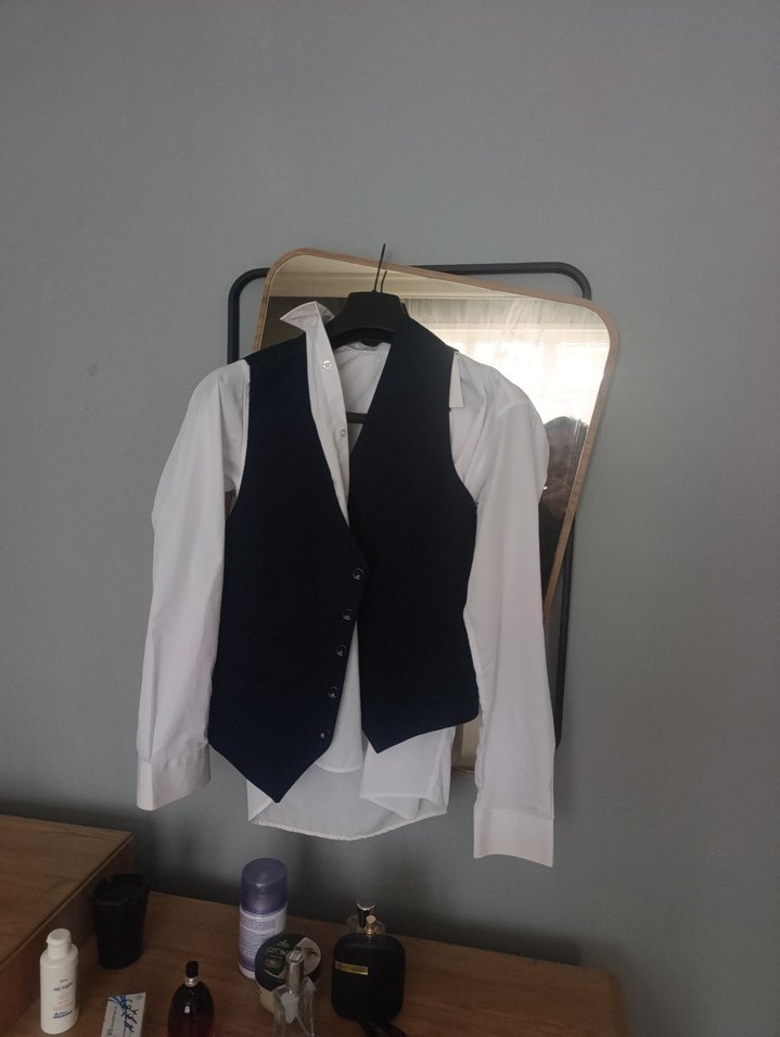 ALTIN YILDIZ TK ELBİSE  YELEKLİ GÖMLEĞİ İLE BİRLİKTE46/6 drop - Görsel 5