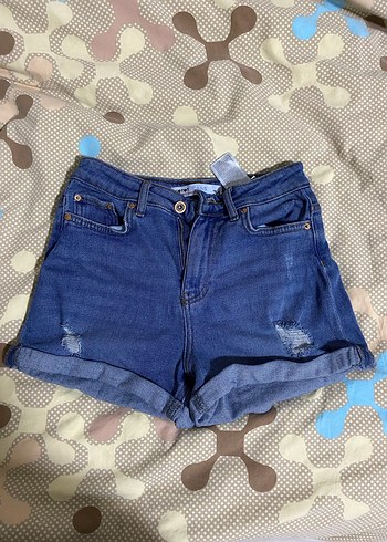 Koton Kadın Mavi Skinny Jean Şort 34