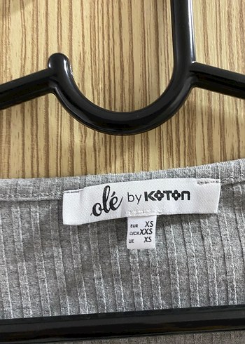 Koton Düğmeli Gri Uzun Kollu Kadın Triko