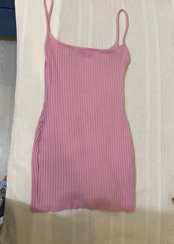Bershka Pembe Elbise