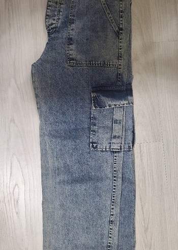 Gevşek Kesim Mavi Denim Kadın Pantolon