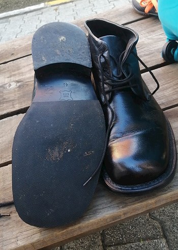 Klasik Gotik Siyah Erkek Bot - Görsel 2