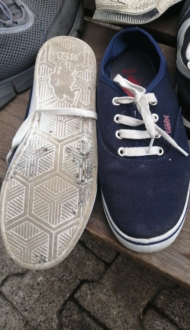 Kadın Lacivert Denim Bağcıklı Spor Ayakkabı - Görsel 2