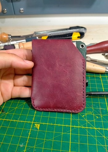 El Yapımı Hakiki Deri Kartlık - Görsel 2