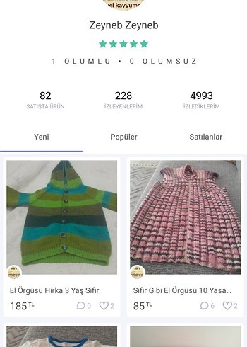 Yeşil Boğazlı Örgü Erkek Çocuk Kazak