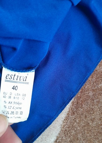 Mavi V Yakalı Midi  sorlu moyu - Görsel 4