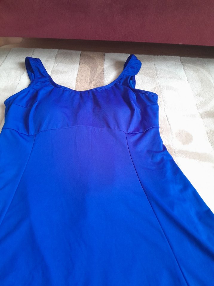 Mavi V Yakalı Midi  sorlu moyu - Görsel 2