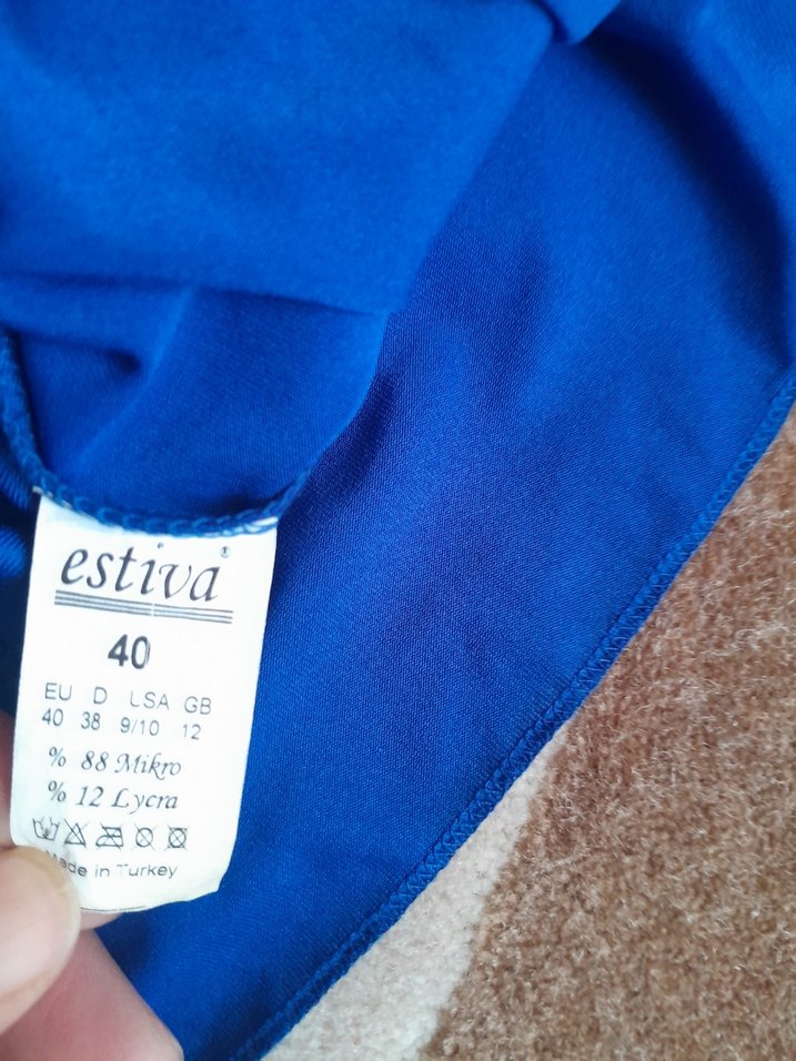 Mavi V Yakalı Midi  sorlu moyu - Görsel 4