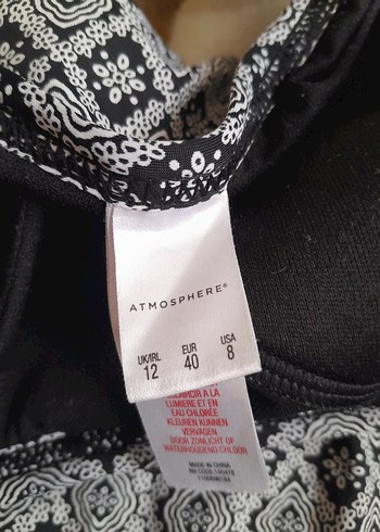 Gri Desenli Fırfırlı Askılı Kadın Mayo - Görsel 4