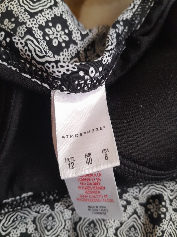 Gri Desenli Fırfırlı Askılı Kadın Mayo - Görsel 4