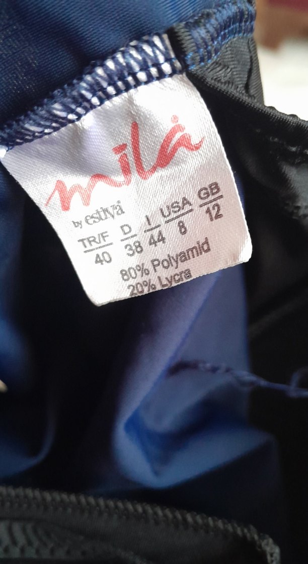 Koyu Mavi Mini Kadın Mayo Takımı markasinida cektim - Görsel 4