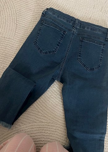 28 Beden mavi Renk Nakışlı Bohem Kadın Kot Pantolon