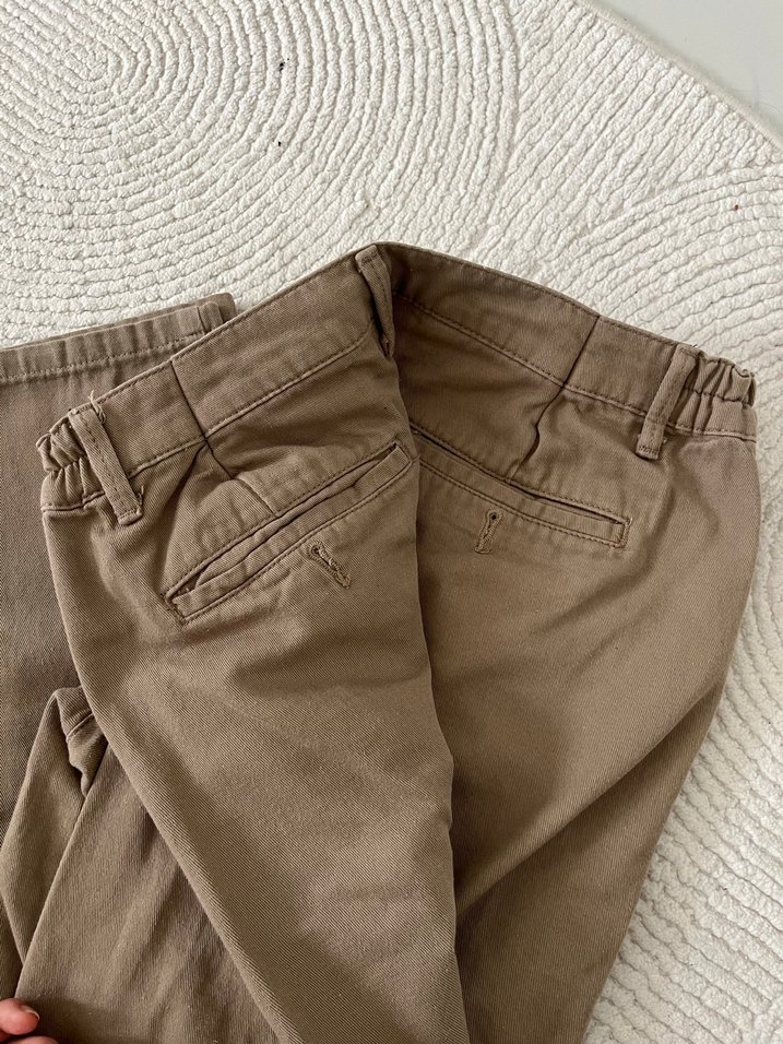 Bej Bol Kesim erkek  Pantolon - Görsel 3