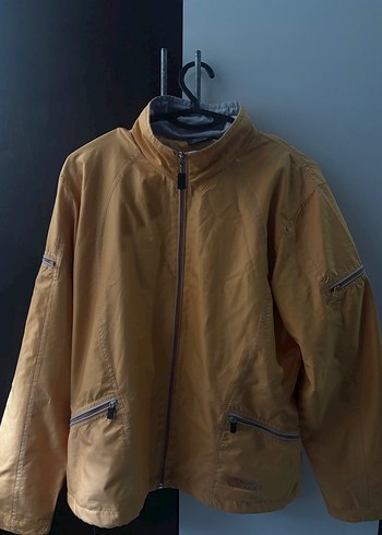Unisex yağmurluk l beden kısa fermuarlı